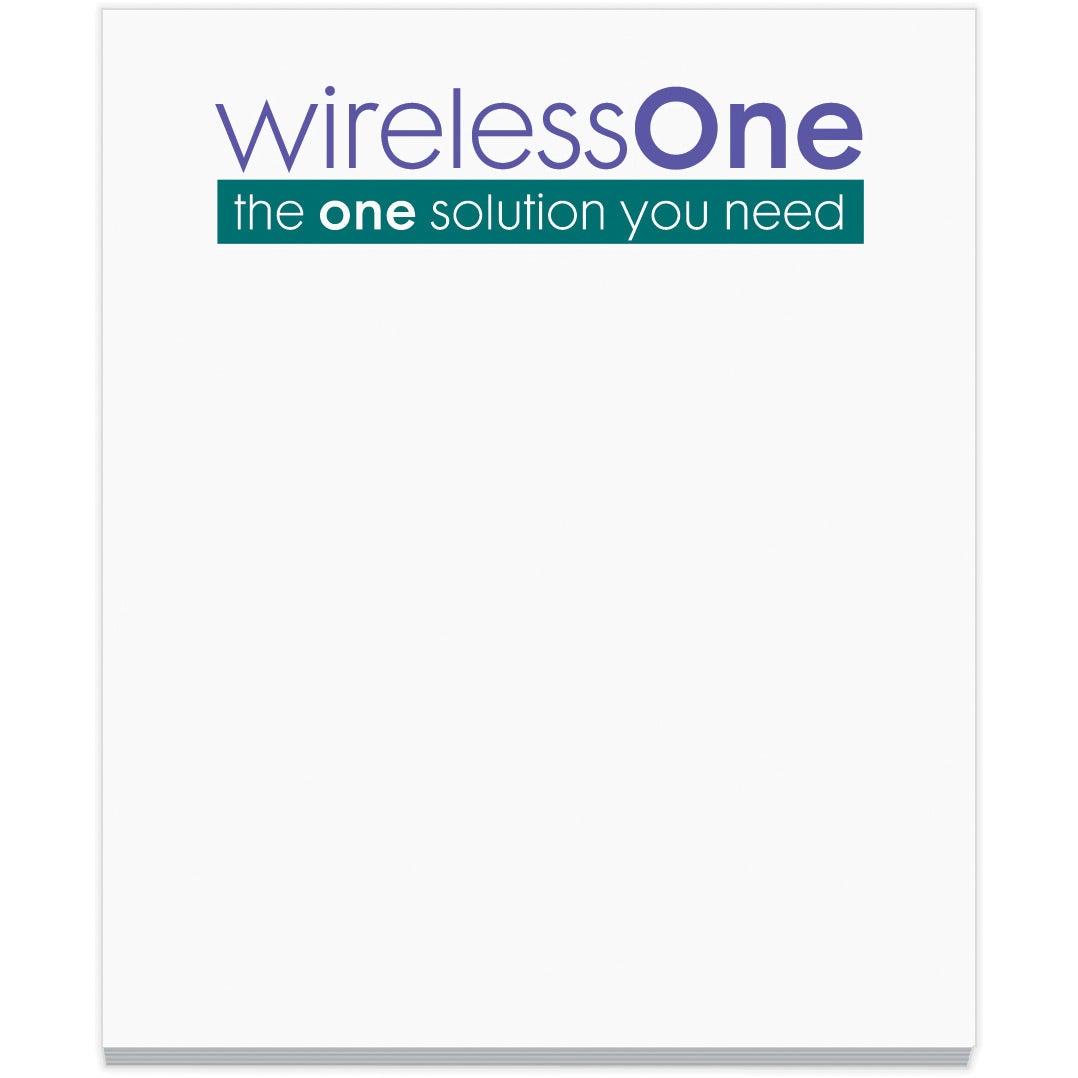 Custom Adhesive Sticky Note Pads - Promotional Pens Singapore - Gifts VV Free Setup 客製 - Promotional Pens Singapore - Gifts VV White Adhesive Sticky Note Pads