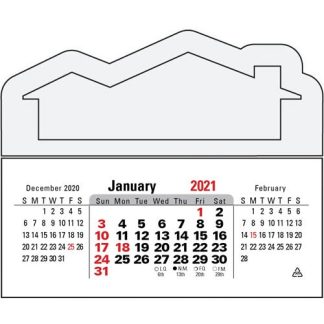White Horizontal Calendar Pad
