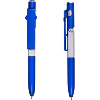 Blue / Silver 4-in-1 Multipurpose Stylus Pen