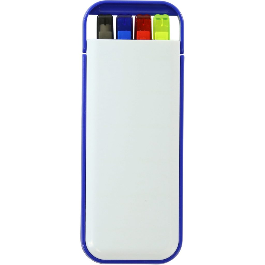 Promo 4 in 1 Writing Set - Promotional Pens Singapore - Gifts VV Available in 2 exciting item colors 客製 - Promotional Pens Singapore - Gifts VV White / Blue 4 in 1 Writing Set