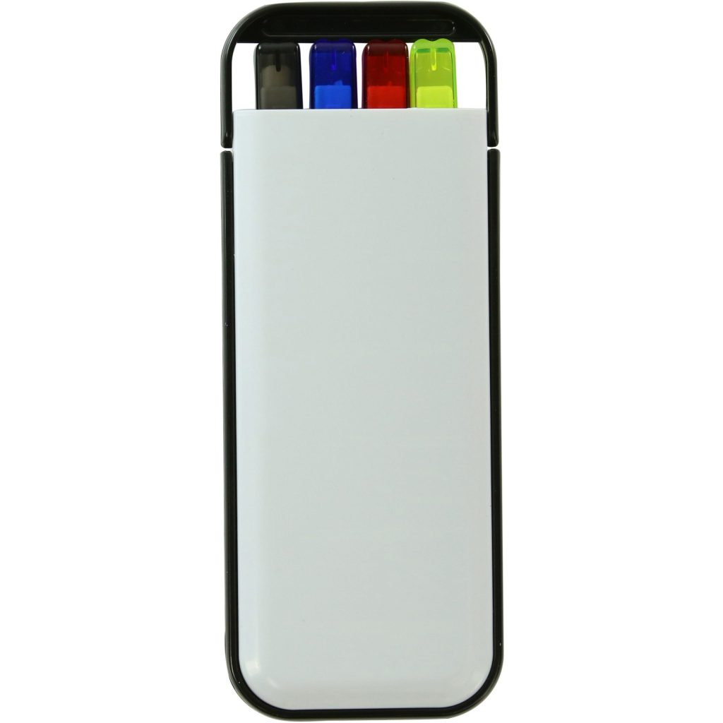 Promo 4 in 1 Writing Set - Promotional Pens Singapore - Gifts VV Available in 2 exciting item colors 客製 - Promotional Pens Singapore - Gifts VV White / Black 4 in 1 Writing Set