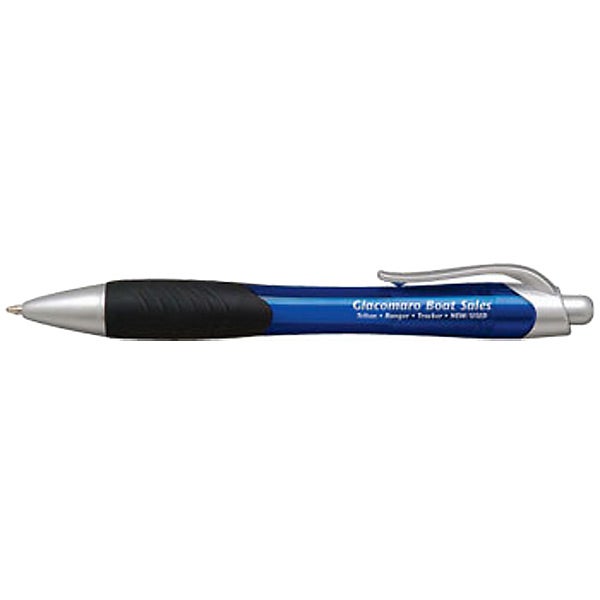 Imprinted Action Profile Click Pens - Promotional Pens Singapore - Gifts VV Available in 4 awesome item colors 客製 - Promotional Pens Singapore - Gifts VV Blue Action Profile Click Pen