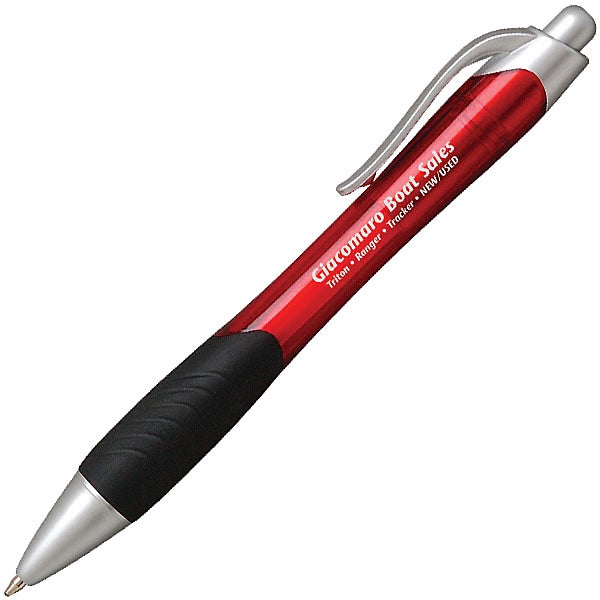 Imprinted Action Profile Click Pens - Promotional Pens Singapore - Gifts VV Available in 4 awesome item colors 客製 - Promotional Pens Singapore - Gifts VV Red Action Profile Click Pen