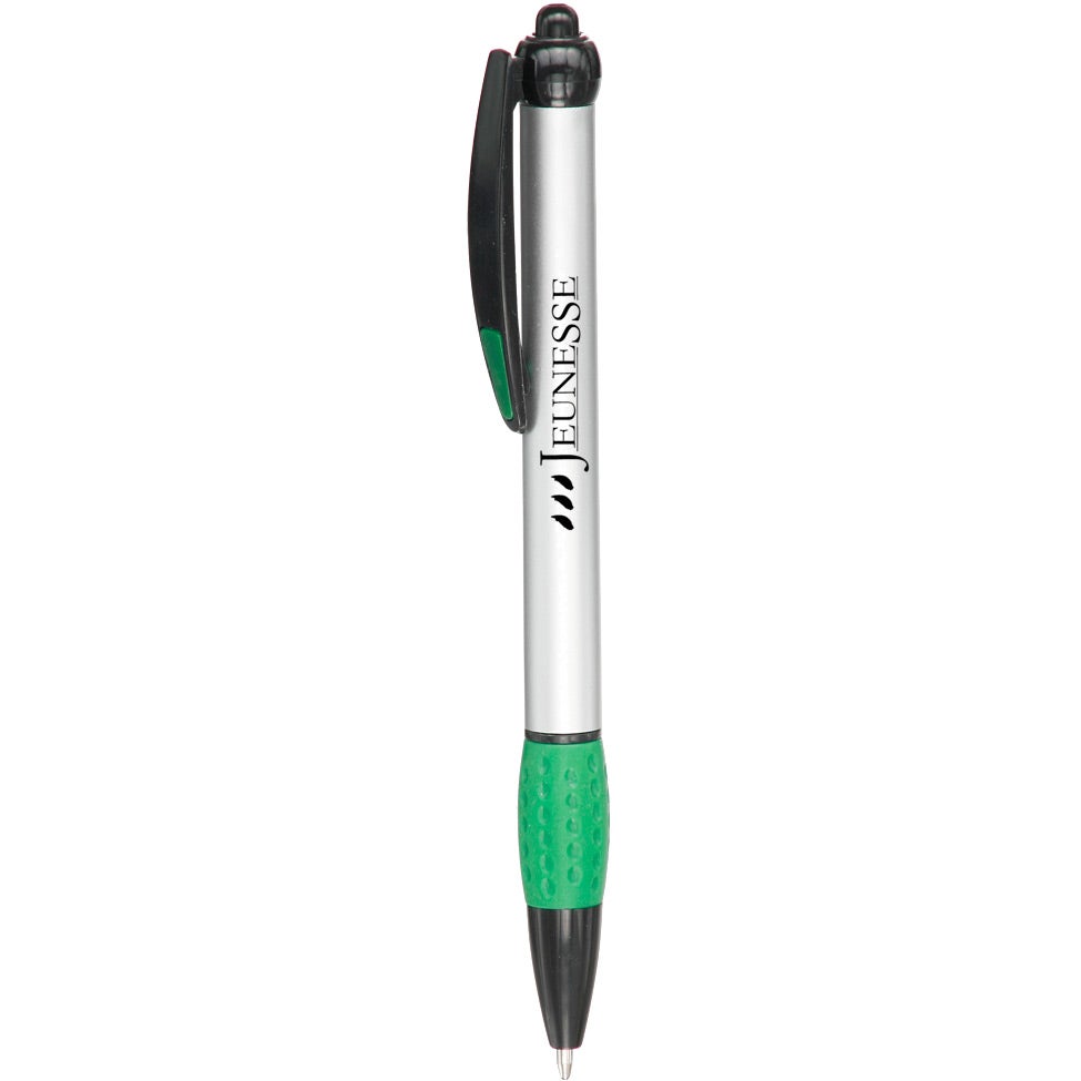 Custom Advertising Plastic Pens - Promotional Pens Singapore - Gifts VV Available in 8 exciting item colors 客製 - Promotional Pens Singapore - Gifts VV Silver / Green Advertising Plastic Pen