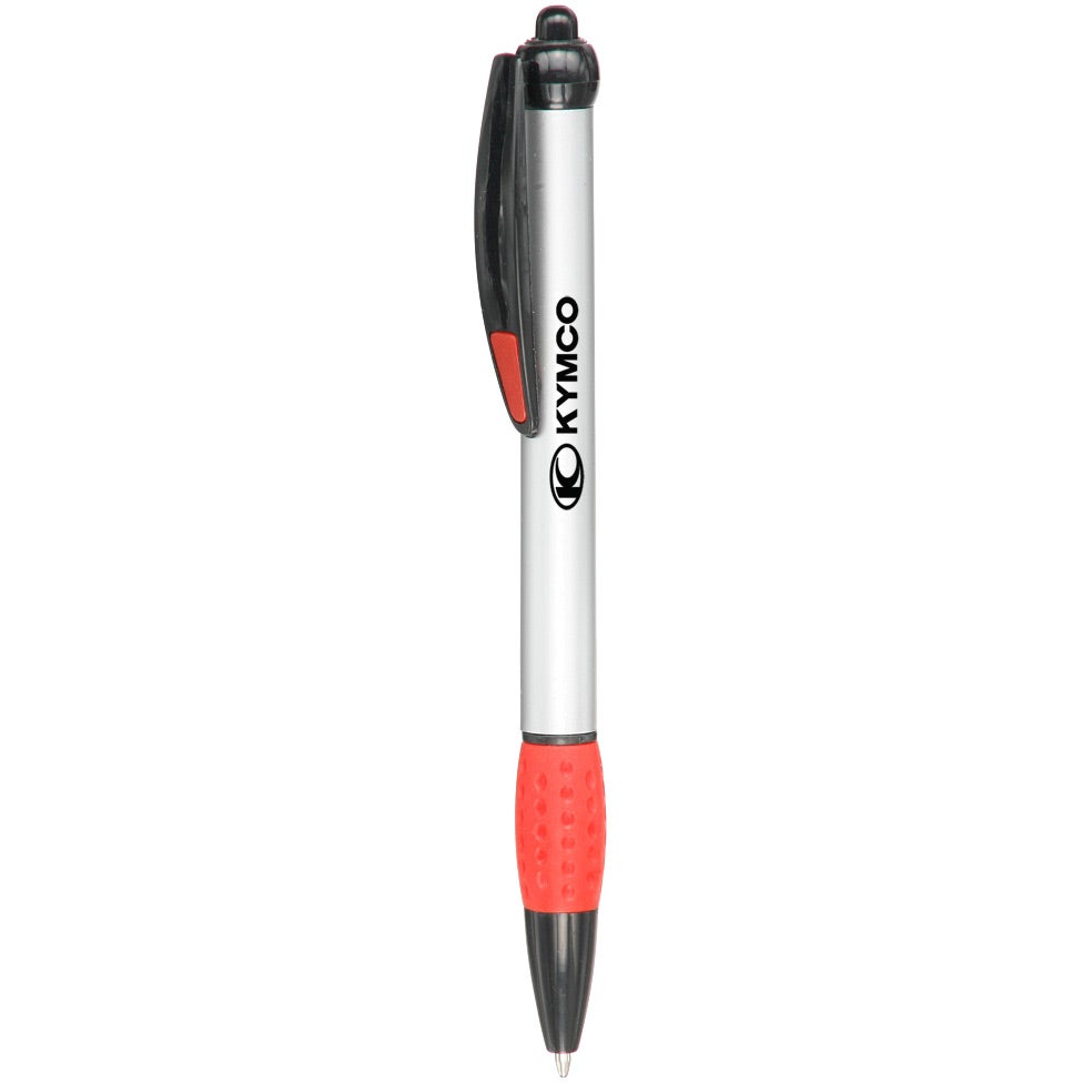 Custom Advertising Plastic Pens - Promotional Pens Singapore - Gifts VV Available in 8 exciting item colors 客製 - Promotional Pens Singapore - Gifts VV Silver / Red Advertising Plastic Pen