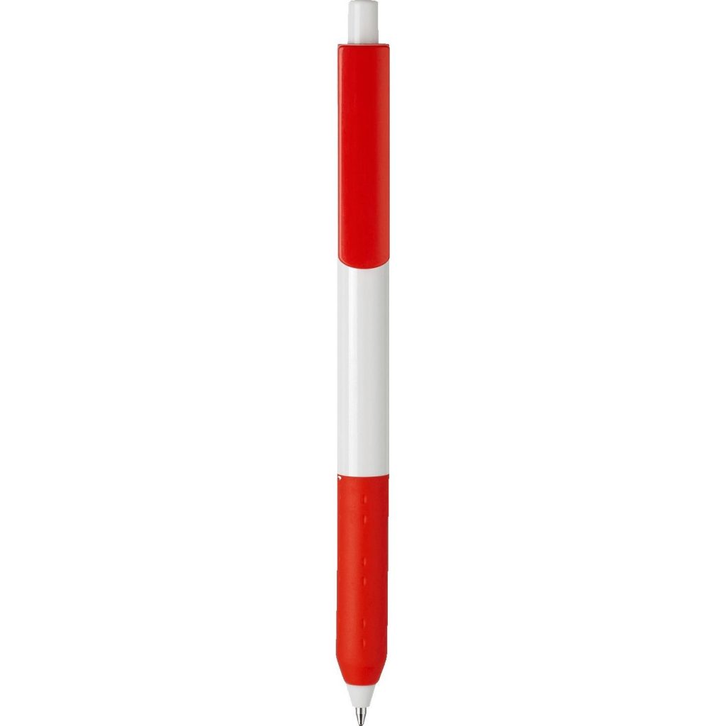 White / Red Alamo Prime Pen with XL Clip