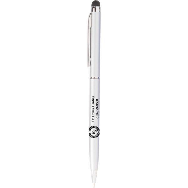 Marketing Allison Stylus Pens - Promotional Pens Singapore - Gifts VV Free Shipping 客製 - Promotional Pens Singapore - Gifts VV Silver Allison Stylus Pen