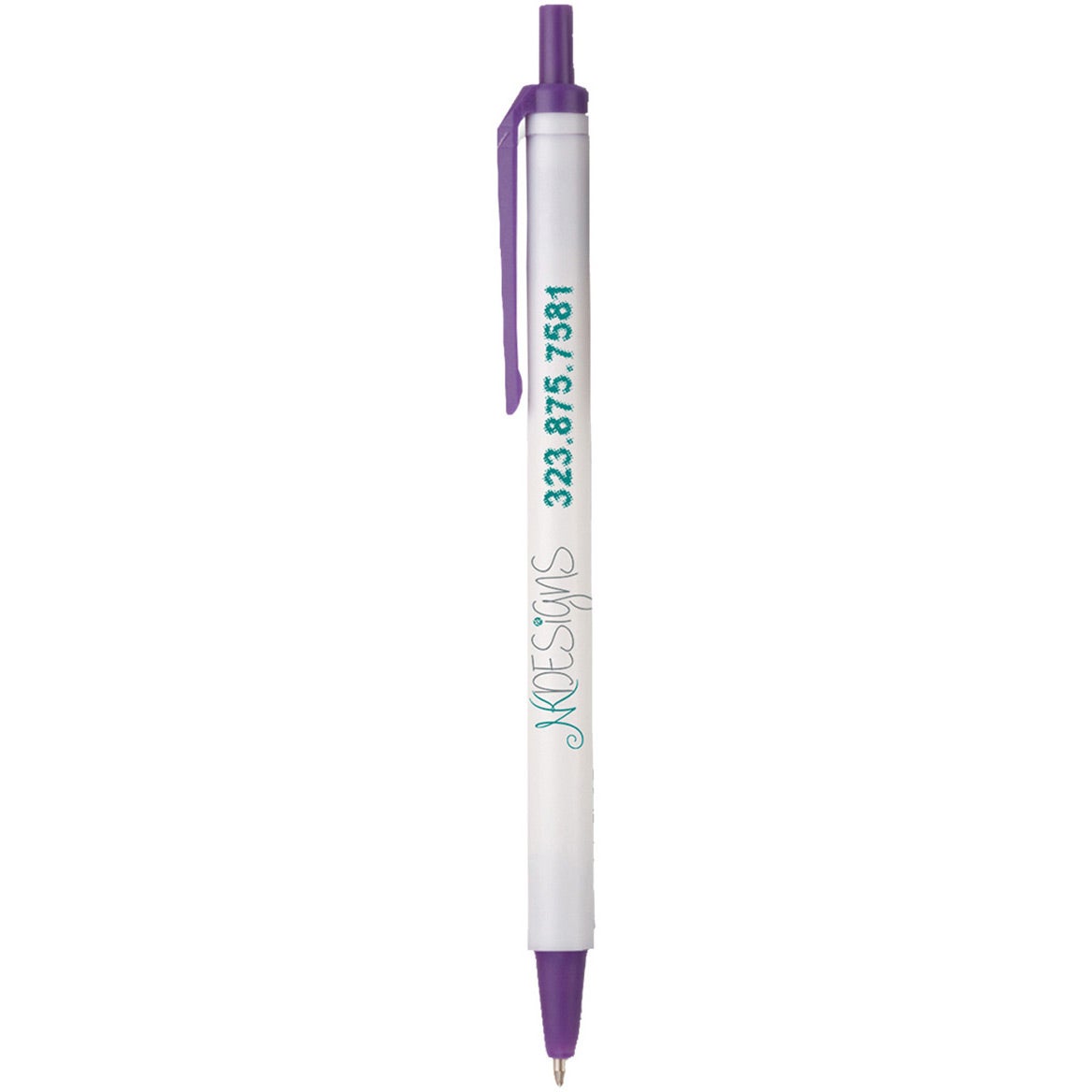 Promotional Amber Pens - Promotional Pens Singapore - Gifts VV Free Shipping 客製 - Promotional Pens Singapore - Gifts VV White / Purple Amber Pen