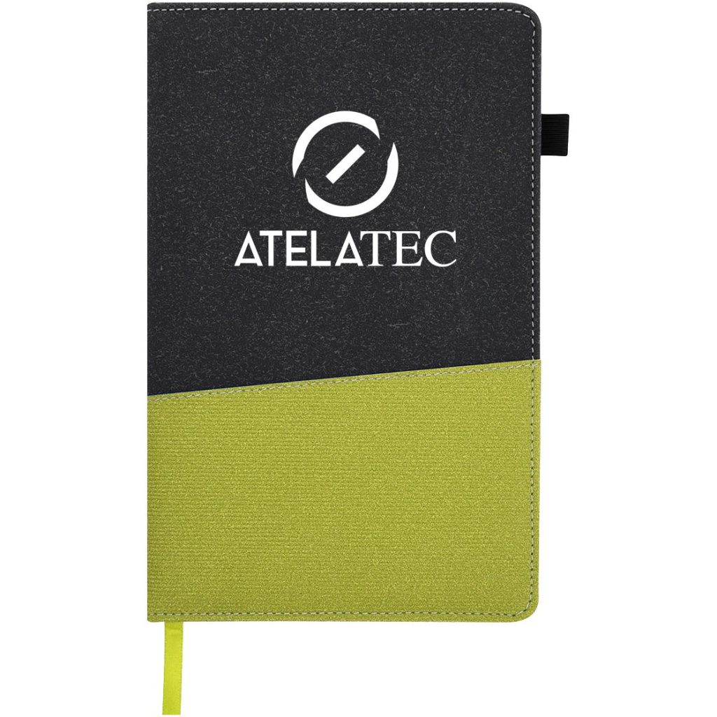 Promo Angle Journals - Promotional Pens Singapore - Gifts VV Available in 5 amazing item colors 客製 - Promotional Pens Singapore - Gifts VV Gray / Lime Green Angle Journal