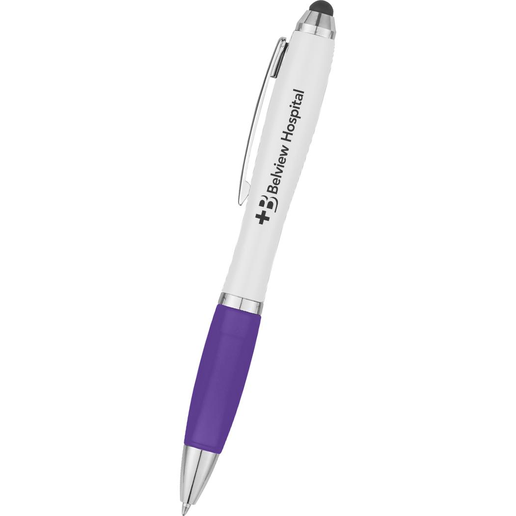 White / Purple Antibacterial Stylus Pen