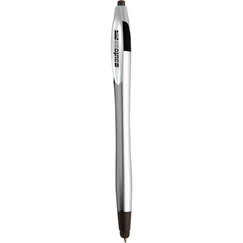 Printed Arcadia SM Stylus Pens - Promotional Pens Singapore - Gifts VV Available in 3 exciting item colors 客製 - Promotional Pens Singapore - Gifts VV Silver / Metallic Black Arcadia SM Stylus Pen