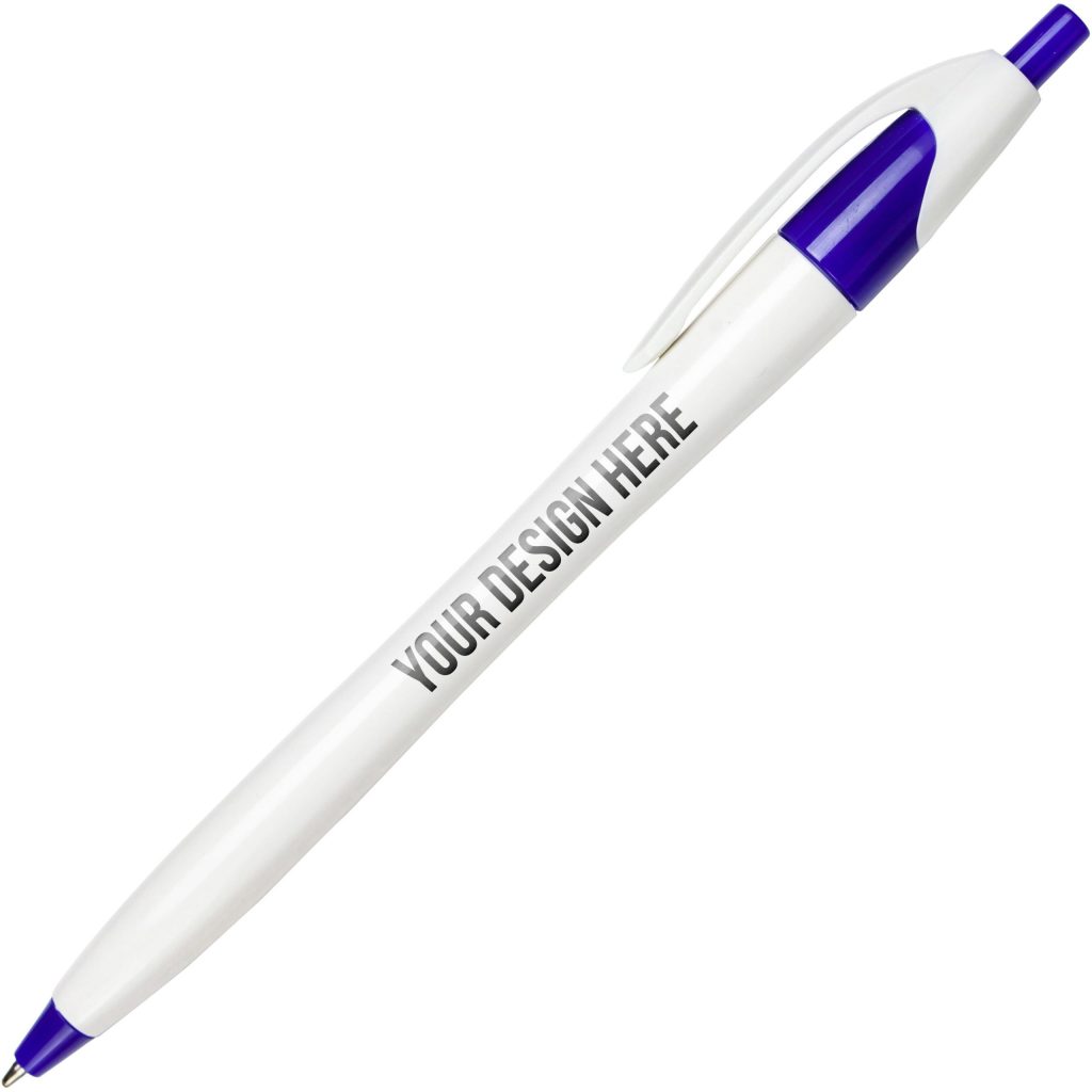 White / Blue Archer 2 Pen