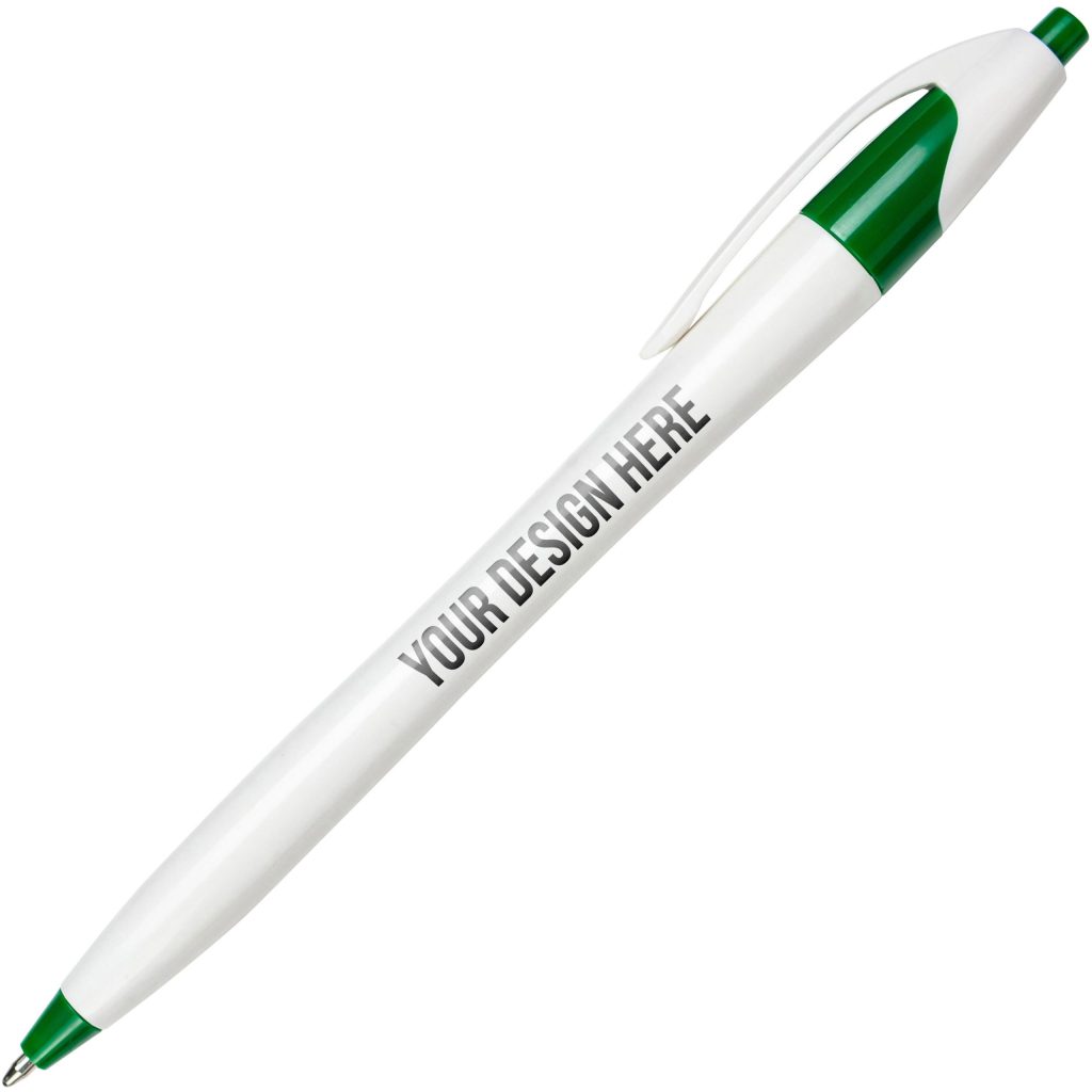 White / Green Archer 2 Pen