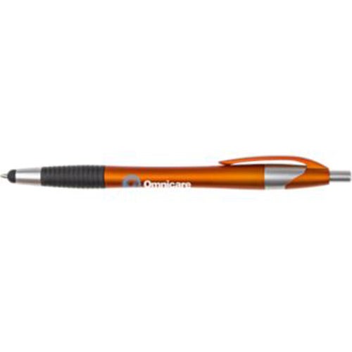 Orange Archer2 Rubber Stylus and Grip Pen