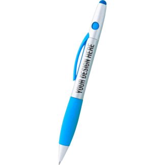 Silver / Blue Astro Highlighter Stylus Pen