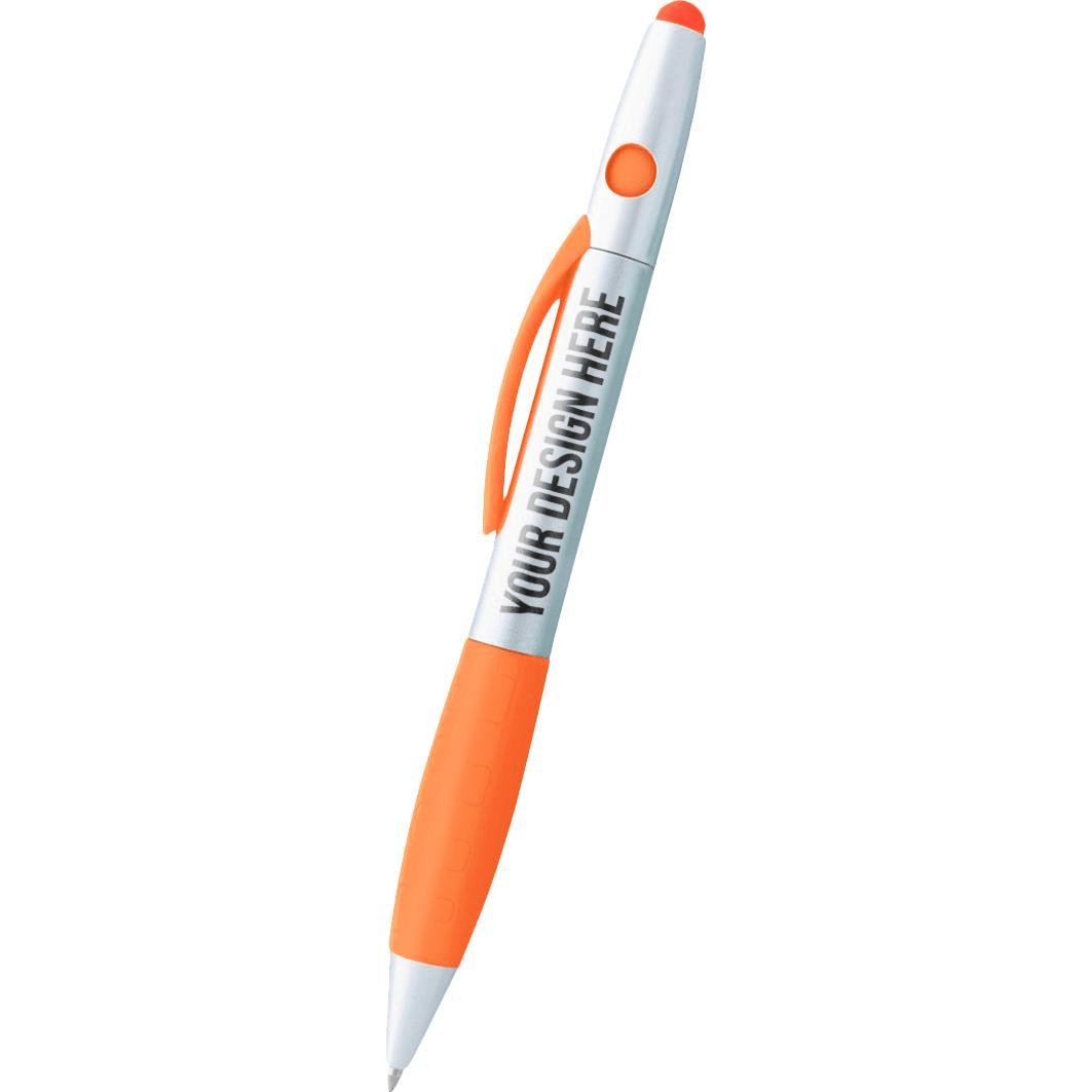 Silver / Orange Astro Highlighter Stylus Pen