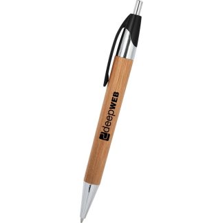 Bamboo / Black Atticus Bamboo Pen