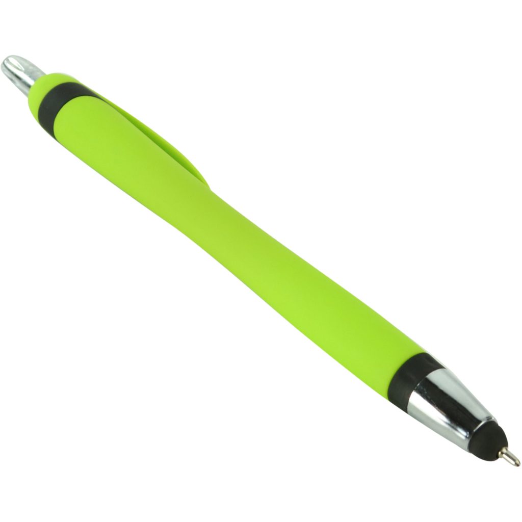 Giveaway Ava Sleek Write Pens with Stylus - Promotional Pens Singapore - Gifts VV Available in 3 exciting item colors 客製 - Promotional Pens Singapore - Gifts VV Lime Green Ava Sleek Write Pen with Stylus