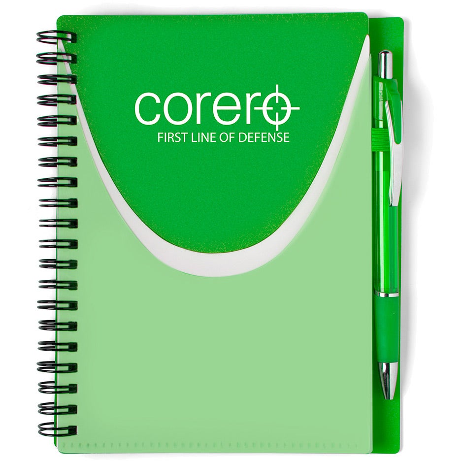 Promo Baja Notebook Sets - Promotional Pens Singapore - Gifts VV Available in 6 awesome item colors 客製 - Promotional Pens Singapore - Gifts VV Lime Green Baja Notebook Set