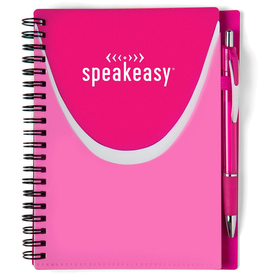 Promo Baja Notebook Sets - Promotional Pens Singapore - Gifts VV Available in 6 awesome item colors 客製 - Promotional Pens Singapore - Gifts VV Pink Baja Notebook Set
