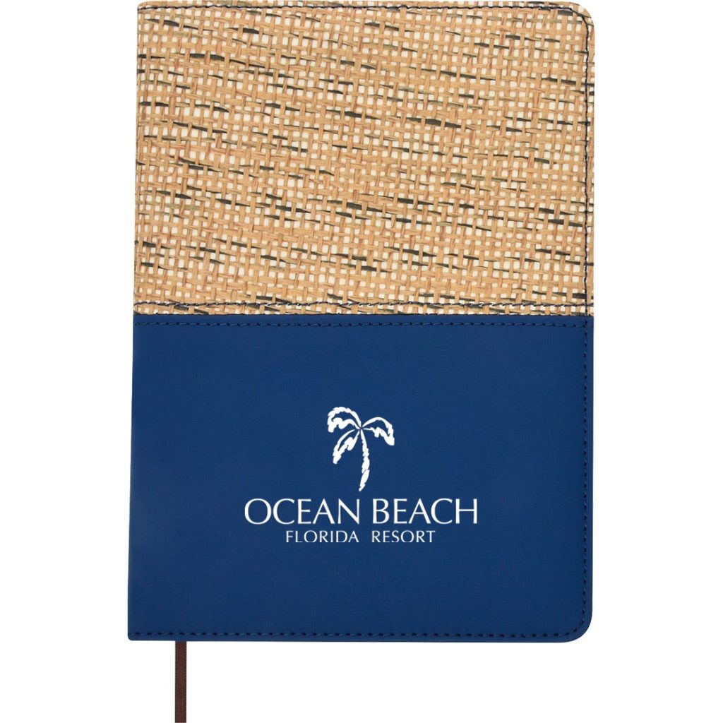 Promotional Baley Journals - Promotional Pens Singapore - Gifts VV Available in 5 awesome item colors 客製 - Promotional Pens Singapore - Gifts VV Navy / Natural Baley Journal
