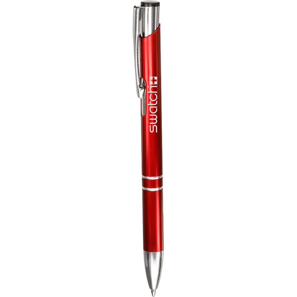 Imprinted Ballpoint Aluminum Pens - Promotional Pens Singapore - Gifts VV Available in 4 exciting item colors 客製 - Promotional Pens Singapore - Gifts VV Burgundy Ballpoint Aluminum Pen