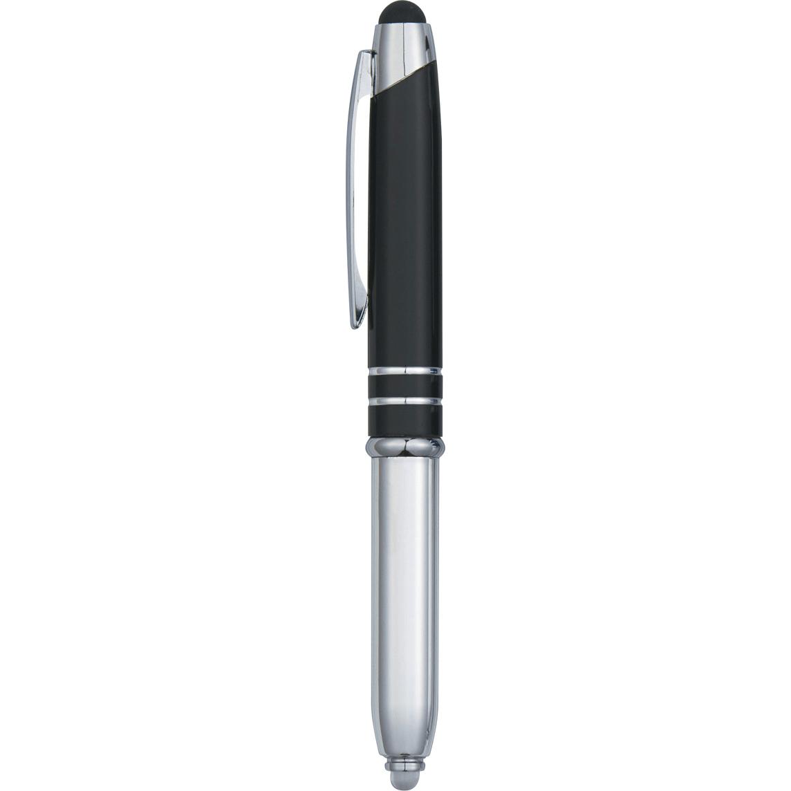 Customised Ballpoint Stylus Pens with Light - Promotional Pens Singapore - Gifts VV Available in 3 exciting item colors 客製 - Promotional Pens Singapore - Gifts VV Black Ballpoint Stylus Pen with Light