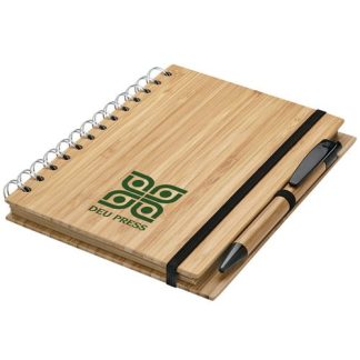 Natural Bamboo Notebook and Pen