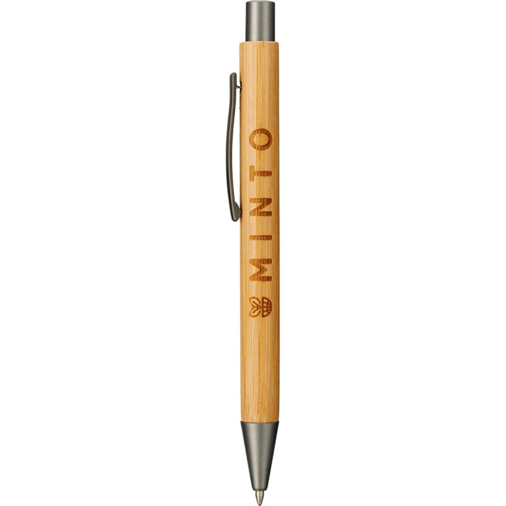 Imprinted Bamboo Quick-Dry Gel Ballpoint Pens - Promotional Pens Singapore - Gifts VV Opens and closes via push button 客製 - Promotional Pens Singapore - Gifts VV Tan Bamboo Quick-Dry Gel Ballpoint Pen