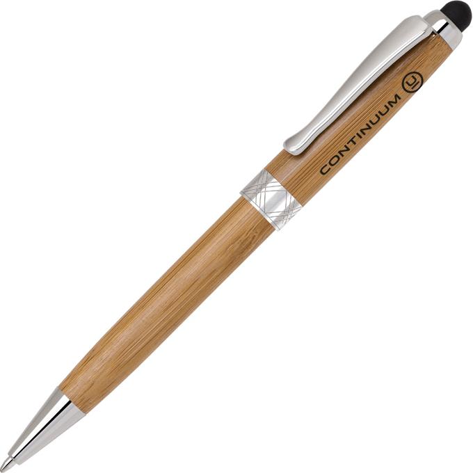 Customized Bamboo Stylus Pens - Promotional Pens Singapore - Gifts VV Available in 3 exciting item colors 客製 - Promotional Pens Singapore - Gifts VV Tan / Silver Bamboo Stylus Pen