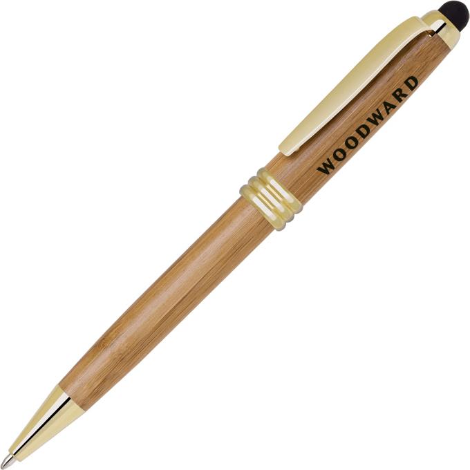 Customized Bamboo Stylus Pens - Promotional Pens Singapore - Gifts VV Available in 3 exciting item colors 客製 - Promotional Pens Singapore - Gifts VV Tan / Gold Bamboo Stylus Pen