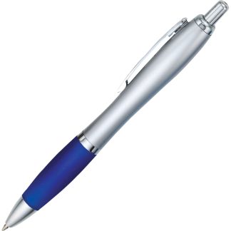 Silver / Blue Basset Pen