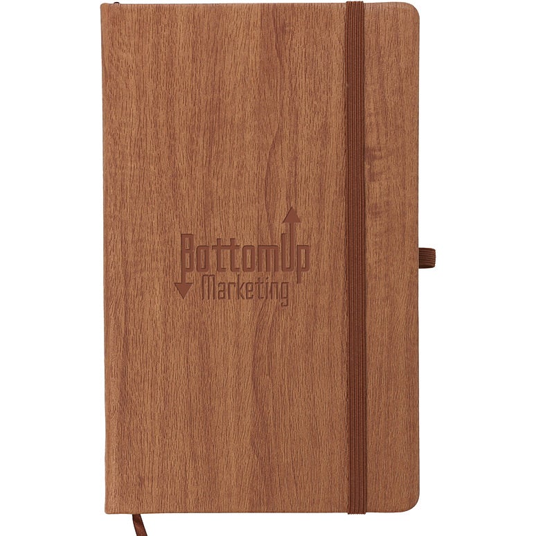 Logo Berscia Junior Journals - Promotional Pens Singapore - Gifts VV Perfect bound binding 客製 - Promotional Pens Singapore - Gifts VV Brown Berscia Junior Journal