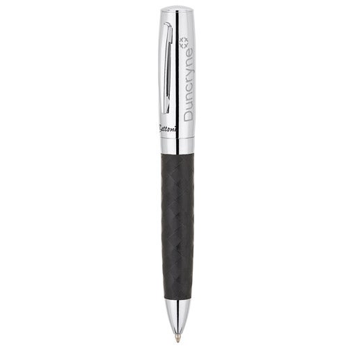 Promo Portici Bettoni Brass Ballpoint Pens - Promotional Pens Singapore - Gifts VV Available in 2 awesome item colors 客製 - Promotional Pens Singapore - Gifts VV Black / Silver Portici Bettoni Brass Ballpoint Pen