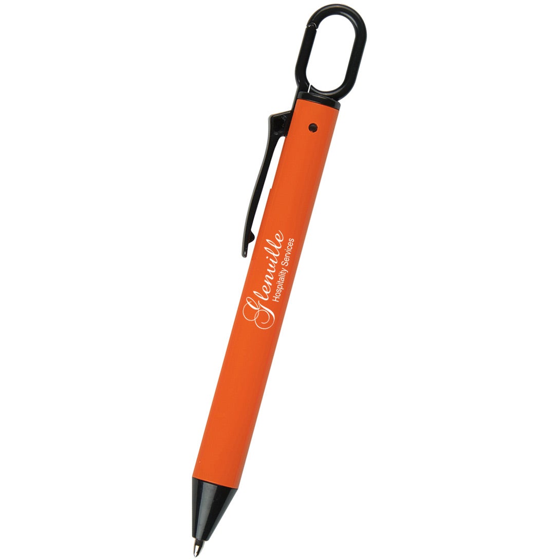 Marketing Bexar Carabiner Pens - Promotional Pens Singapore - Gifts VV Available in 7 exciting item colors 客製 - Promotional Pens Singapore - Gifts VV Orange / Black Bexar Carabiner Pen