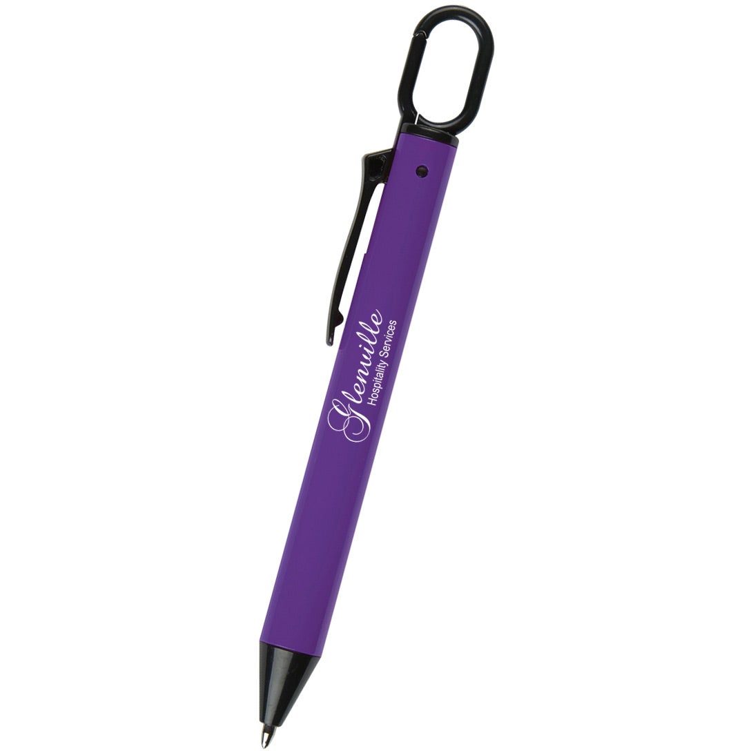 Marketing Bexar Carabiner Pens - Promotional Pens Singapore - Gifts VV Available in 7 exciting item colors 客製 - Promotional Pens Singapore - Gifts VV Purple / Black Bexar Carabiner Pen