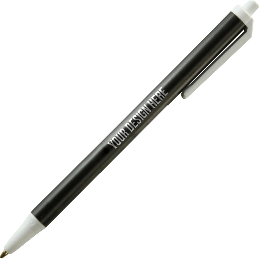 Imprinted BIC Clic Stic PrevaGuard Pens - Promotional Pens Singapore - Gifts VV Free Setup 客製 - Promotional Pens Singapore - Gifts VV Black BIC Clic Stic PrevaGuard Pen