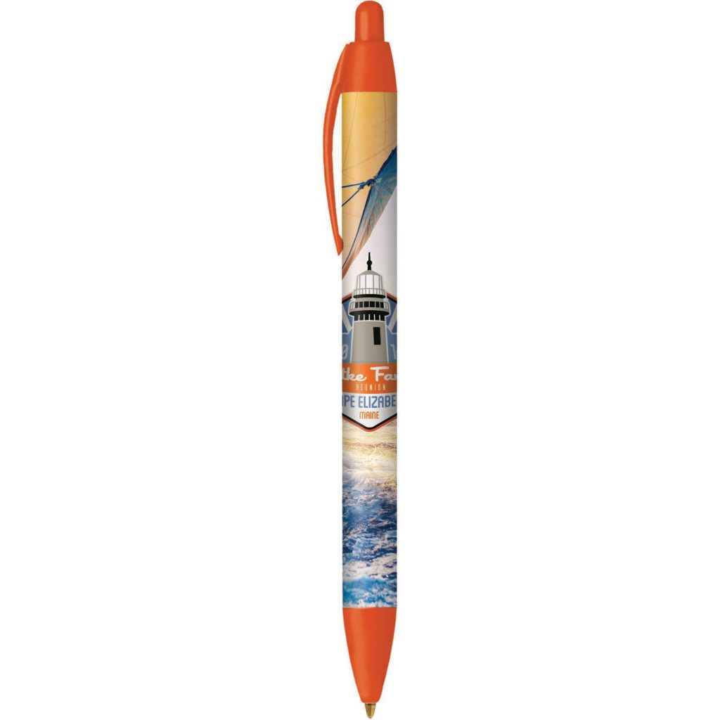 Customised WideBody Pens - Promotional Pens Singapore - Gifts VV Free Setup 客製 - Promotional Pens Singapore - Gifts VV Orange WideBody Pen