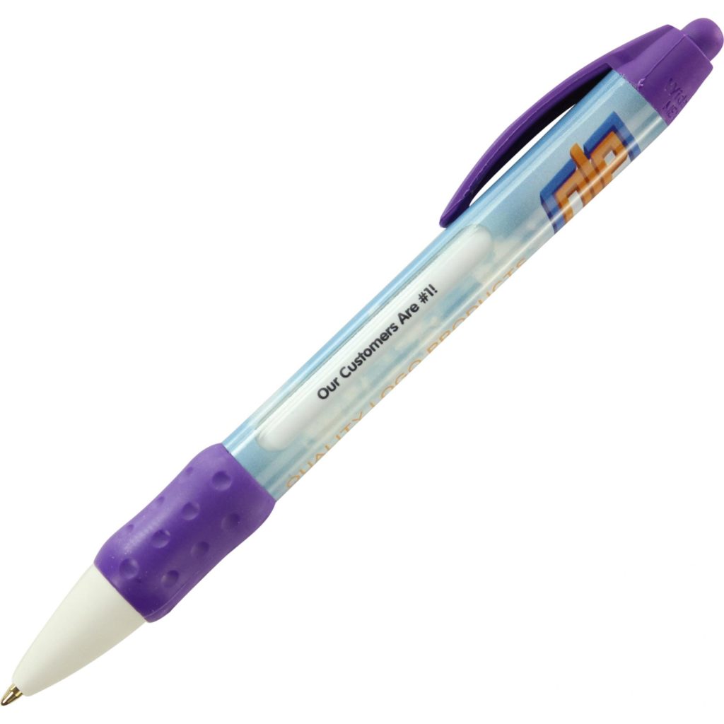 Purple / White Widebody Message Pen