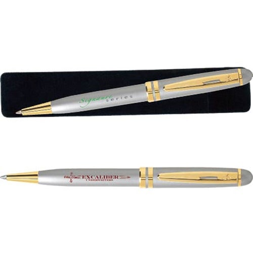 Logo Souvenir Esteem Pens - Promotional Pens Singapore - Gifts VV Free Setup 客製 - Promotional Pens Singapore - Gifts VV Silver Souvenir Esteem Pen