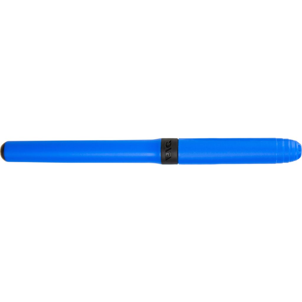 Blue Bic Grip Roller Pen with Nickel Plated Clip