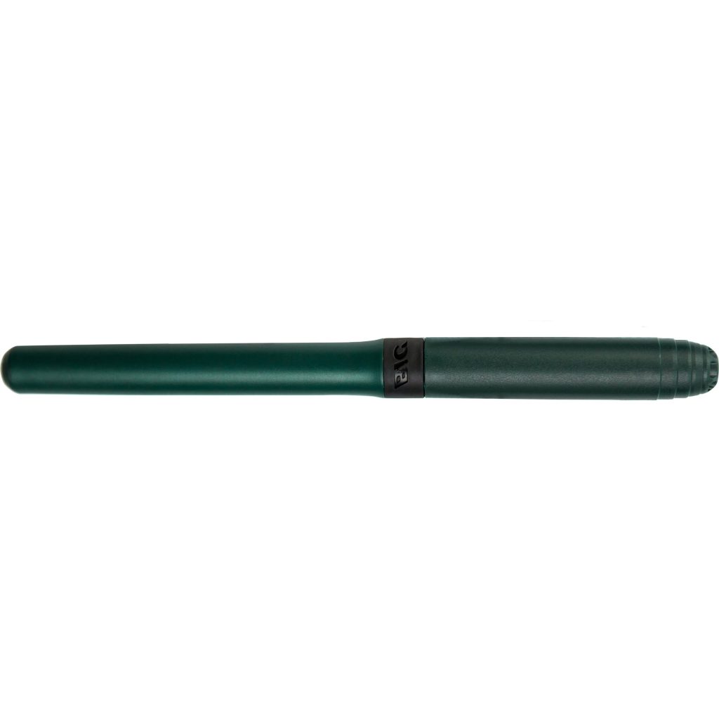 Forest Green Bic Grip Roller Pen with Nickel Plated Clip