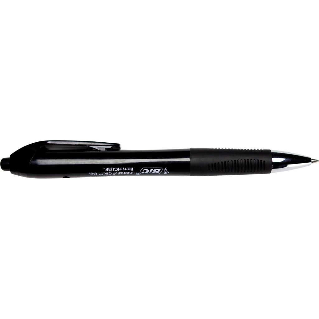 Solid Black Bic Intensity Clic Pen