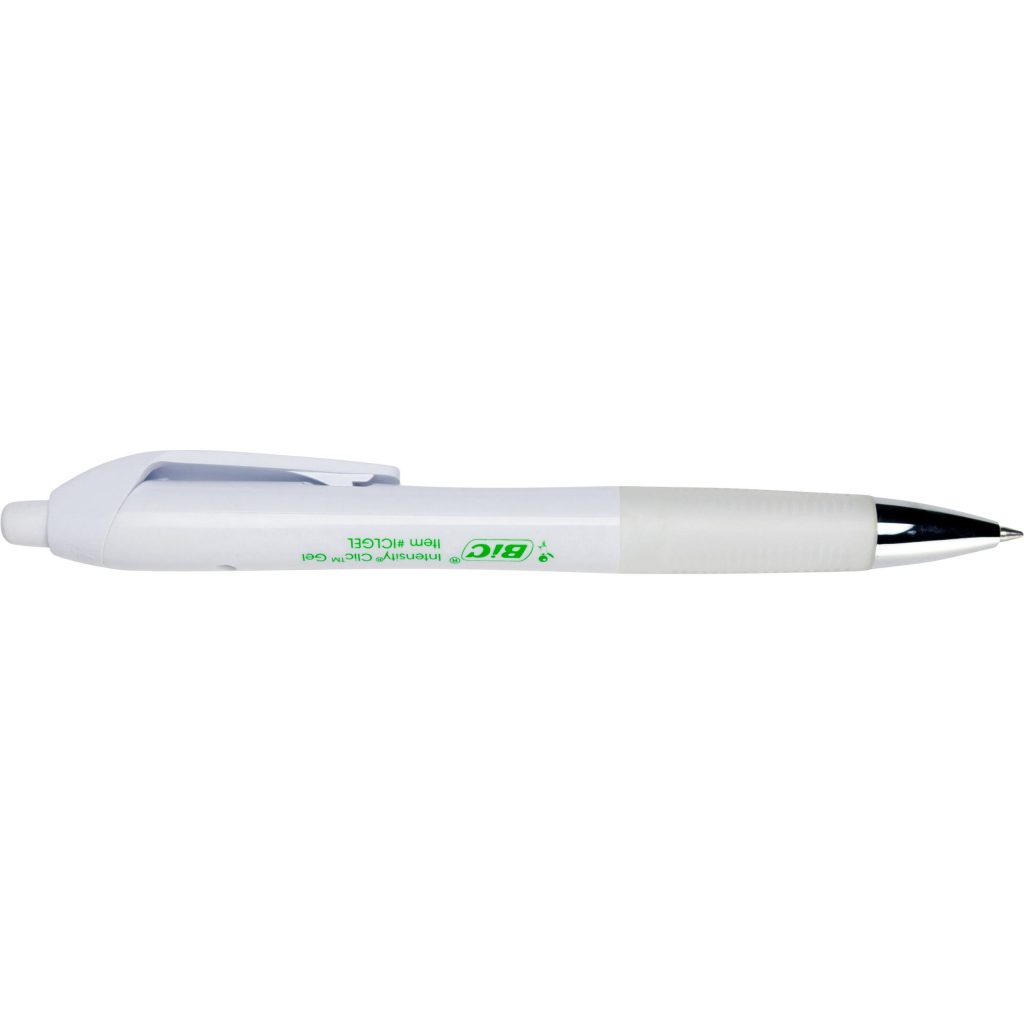 Solid White Bic Intensity Clic Pen