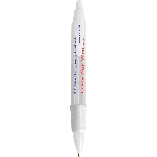 Logo Tri Stic WideBody Clear Grip Pens - Promotional Pens Singapore - Gifts VV Free Setup 客製 - Promotional Pens Singapore - Gifts VV Clear Tri Stic WideBody Clear Grip Pen