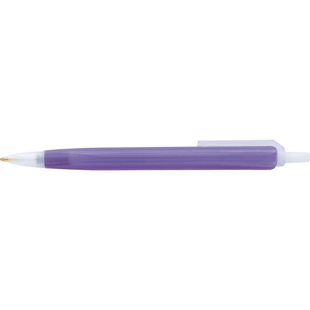 Purple Tri Stic Clear Pen