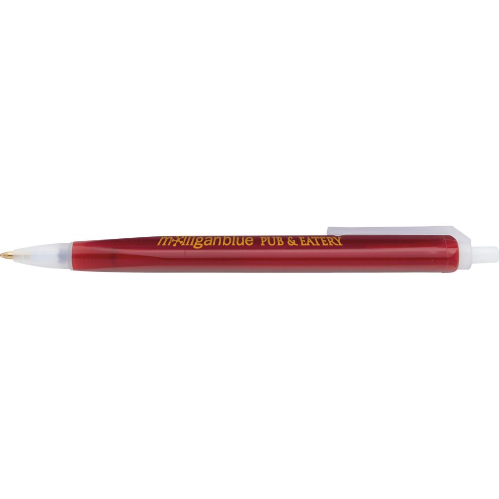 Red Tri Stic Clear Pen