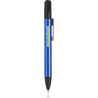 Blue Bierce 4-In-1 Ink Metal Pen