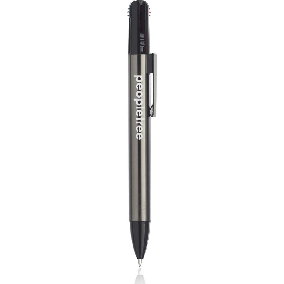 Imprinted Bierce 4-In-1 Ink Metal Pens - Promotional Pens Singapore - Gifts VV Available in 3 awesome item colors 客製 - Promotional Pens Singapore - Gifts VV Smoke Bierce 4-In-1 Ink Metal Pen