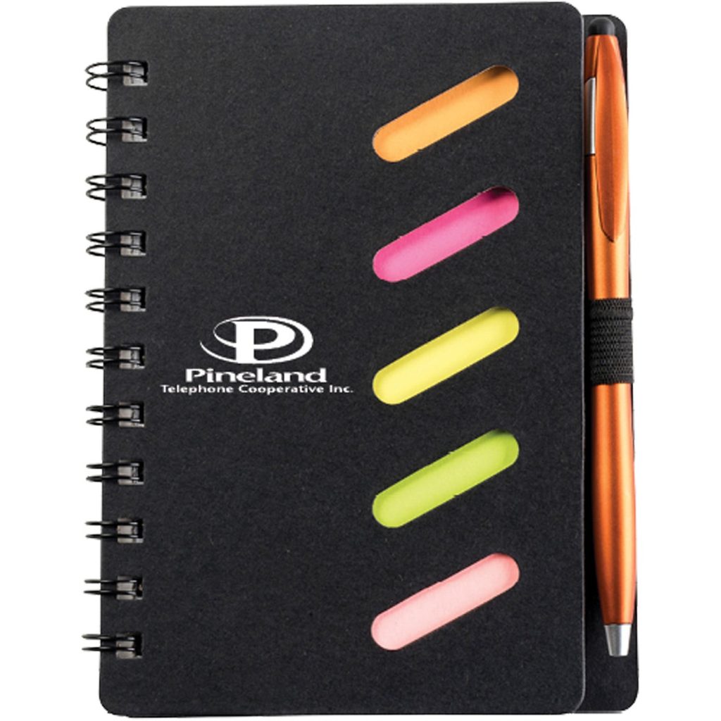 Imprinted Journal Notebooks with Black Cardboard Paper Cover - Promotional Pens Singapore - Gifts VV Free Shipping 客製 - Promotional Pens Singapore - Gifts VV Black Journal Notebook with Black Cardboard Paper Cover